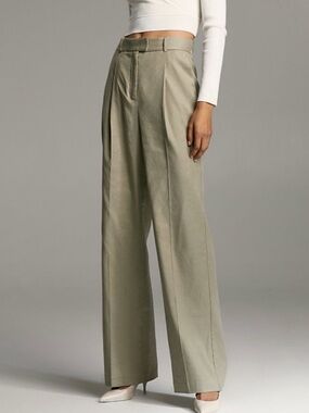 Aritzia Baratin Linen High-Waisted Pants